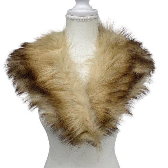 Vintage Other Vintage Genuine Fox Fur Shawl Shoulder Lined Tan